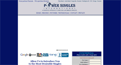 Desktop Screenshot of powersinglesinternational.com