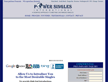 Tablet Screenshot of powersinglesinternational.com